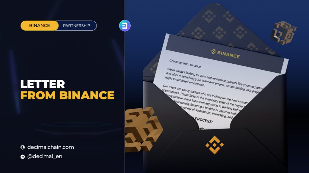 Our project is considered interesting and invited to apply for a listing in the innovation zone of the Binance exchange