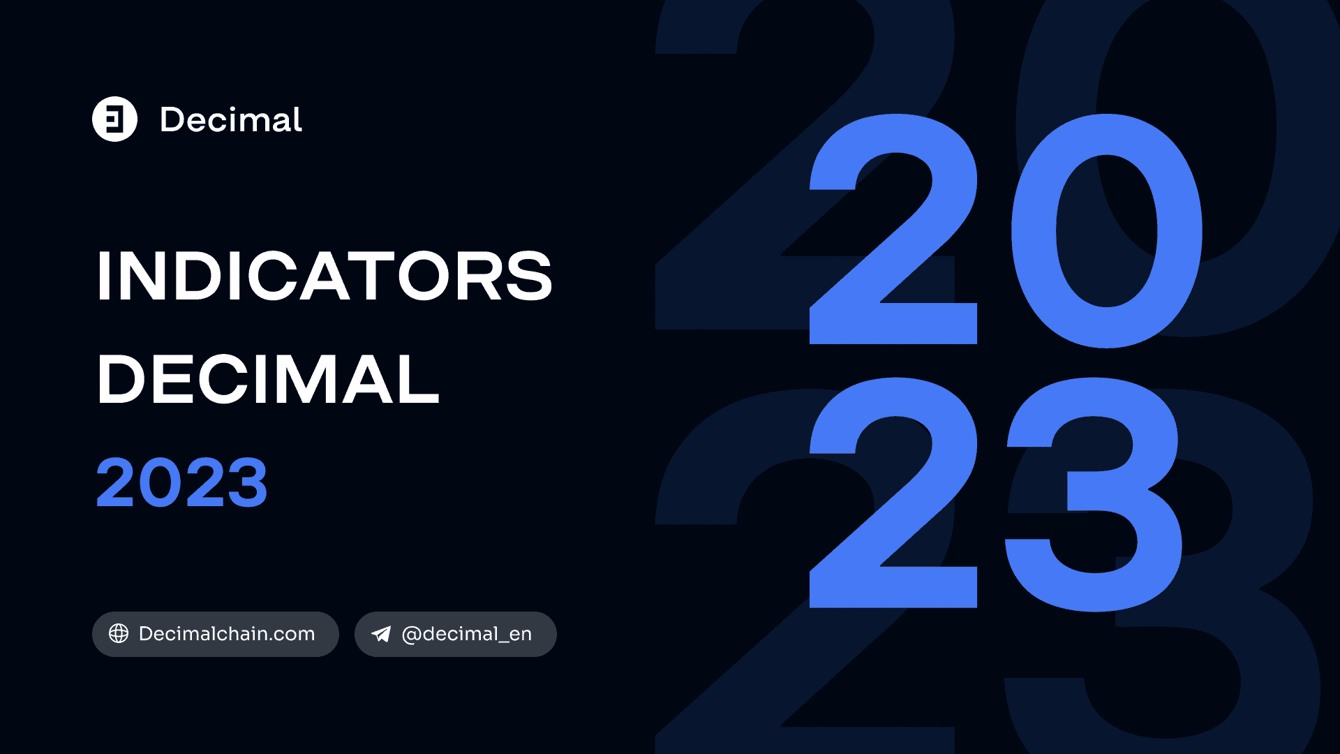 Blockchain news: Decimal blockchain performance for 2023