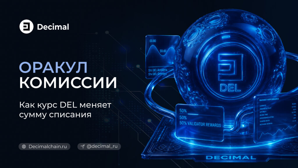 Как рассчитываются комиссии в DecimalChain и почему их размер в DEL меняется